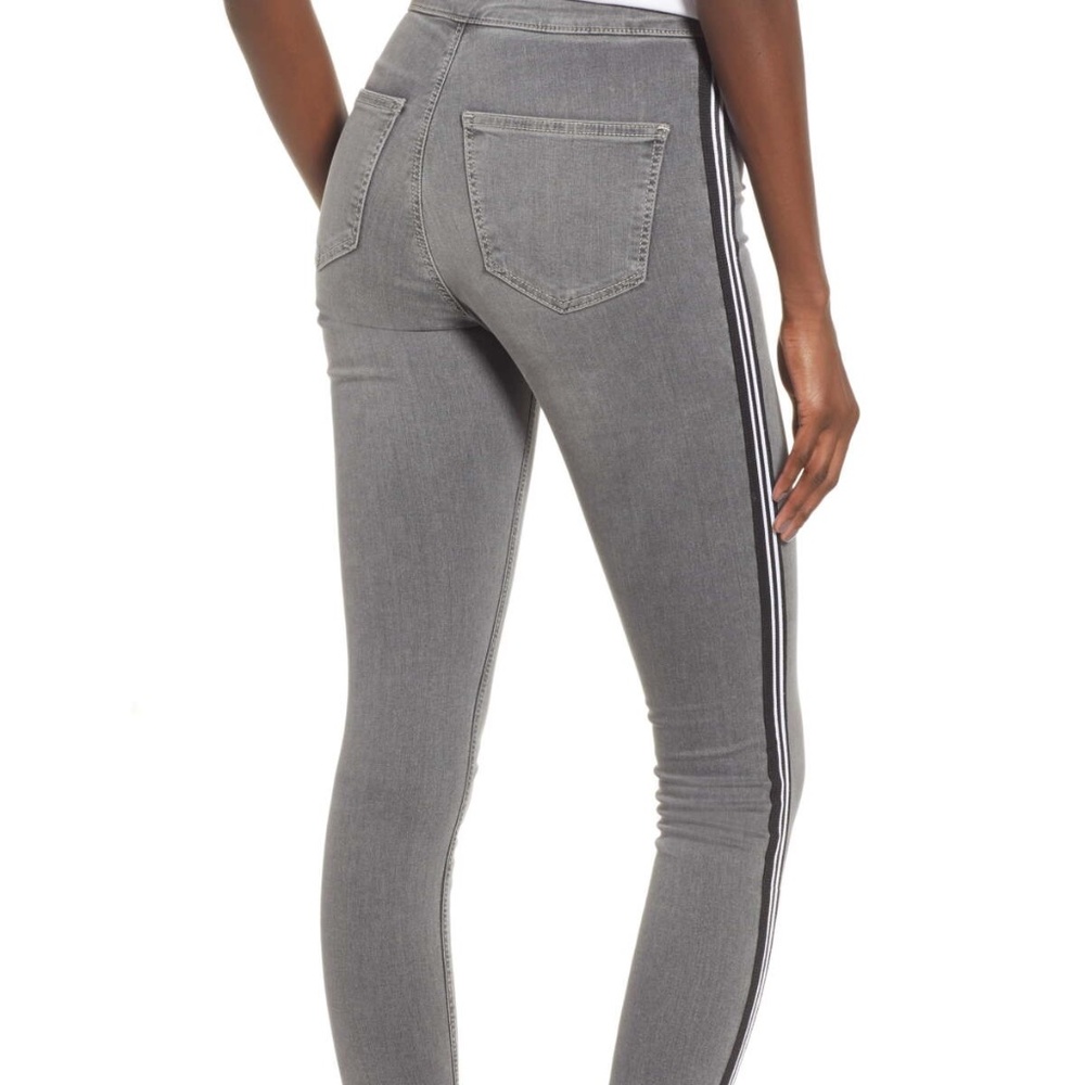 Joni Striped High Rise Jeans
